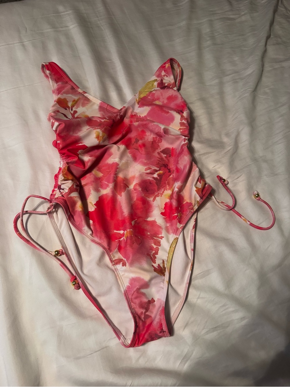 Shade & shore Pink Floral One-Piece Swimsuit